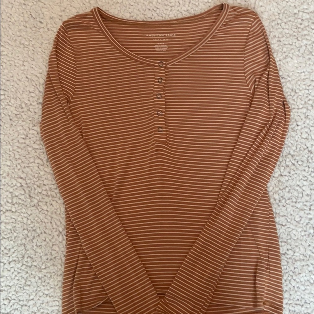 American Eagle Striped Long Sleeve